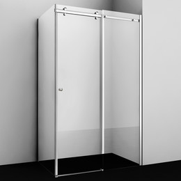 Душевое ограждение WasserKraft Vils 100x80 см 56R17 (стекло 6/8 мм), хром/прозрачное фото 