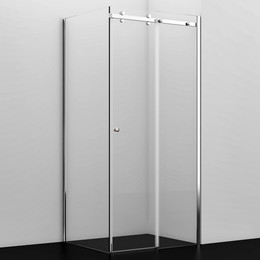 Душевое ограждение WasserKraft Vils 100x100 см 56R19 (стекло 6/8 мм), хром/прозрачное фото 