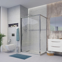 Душевое ограждение Niagara Nova 120x70 см NG-62-12A-NG-A70, хром/прозрачное фото 