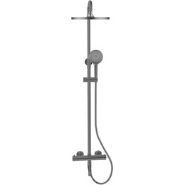 Душевая стойка с термостатом Bronze de Luxe Scandi 11060B, чёрный матовый фото 