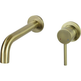 Смеситель для раковины настенный Bronze de Luxe Scandi 14511BR, бронза, Цвет производителя: бронза фото 