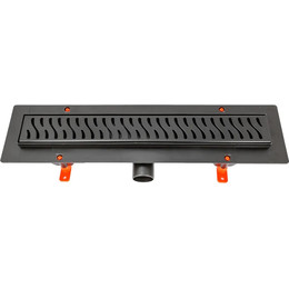 Трап Veconi Harmony Black 35 см V350HB, черный матовый, Цвет производителя: чёрный матовый, Размер трапа: 350 фото 