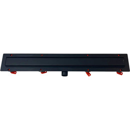 Трап Veconi Klasik/Floor Black 45 см V450KB, черный матовый, Цвет производителя: чёрный матовый, Размер трапа: 450 фото 