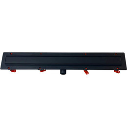 Трап Veconi Klasik/Floor Black 75 см V750KB, черный матовый (под плитку), Цвет производителя: чёрный матовый, Размер трапа: 750 фото 