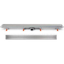 Трап Veconi Basic 55 см V550B, хром глянцевый фото 