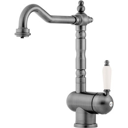 Смеситель для кухни Omoikiri Kyoto 2 Plus SI 4994352, античное серебро фото 