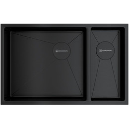 Мойка кухонная Omoikiri Taki 69-2-U/IF SIDE GB-L 1,2 мм 4997050 R, графит, Цвет производителя: графит фото 