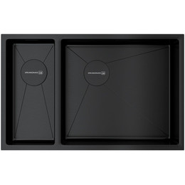 Мойка кухонная Omoikiri Taki 69-2-U/IF SIDE GB-R 1,2 мм 4993183 L, графит, Цвет производителя: графит фото 