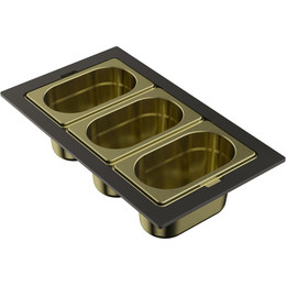 Контейнер для кухонной мойки Omoikiri DC-04-3 LG 4999089, светлое золото фото 