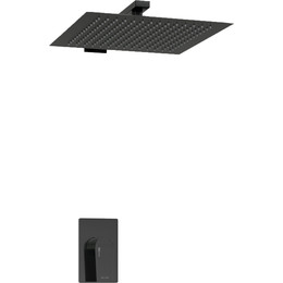 Душевая система для душа WasserKraft Glan A66181, черный глянец фото 