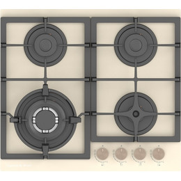 Газовая варочная поверхность Zigmund & Shtain M 26.6 I (бежевое стекло) фото 