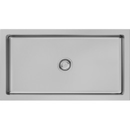 Кухонная мойка Omoikiri Mikura 83 SI-glossy 4993175, античное серебро, Цвет производителя: античное серебро фото 