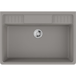 Кухонная мойка Omoikiri Kinokawa 90 GR 4993854, leningrad grey, Цвет производителя: Leningrad grey фото 