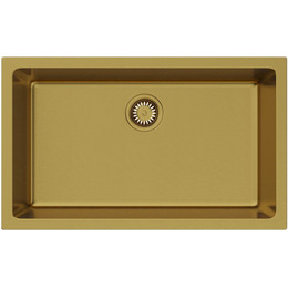 Кухонная мойка Omoikiri Okinoshima 76-U/I G-Matt 4993169, золото матовое, Цвет производителя: золото матовое фото 