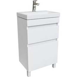 Тумба напольная с раковиной Iddis Zodiac 50 см ZOD5CBFi95K, белый матовый фото 