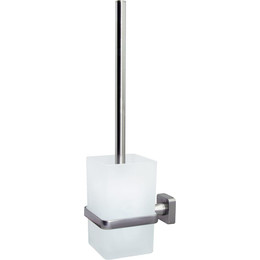 Ёршик для унитаза WasserKraft Rhin K-8727, цвет никель фото 