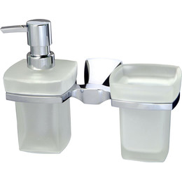 Держатель стакана и дозатор для жидкого мыла WasserKraft Wern K-2589 фото 