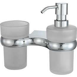 Держатель стакана и дозатор для жидкого мыла WasserKraft Berkel K-6889 фото 
