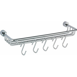 Полка для полотенец с крючками WasserKraft Donau K-9415 фото 