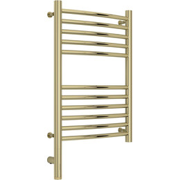 Полотенцесушитель электрический Сунержа Богема 3.0 П11 600x400 мм (выгнутая перемычка) 020-5802-6040 L, шампань фото 