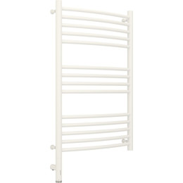 Полотенцесушитель электрический Сунержа Богема 3.0 П14 800x500 мм (выгнутая перемычка) 30-5802-8050 L, белый матовый фото 