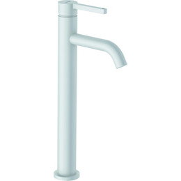 Смеситель для раковины высокий Kludi Nova Fonte Pura 202985315, белый матовый фото 