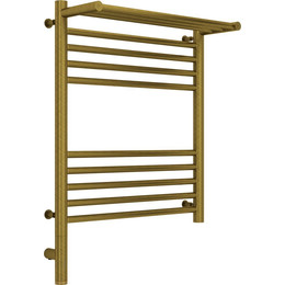 Полотенцесушитель электрический Сунержа Богема с полкой 3.0 П10 600x500 мм (прямая перемычка) 05-5806-6050 L, состаренная бронза фото 