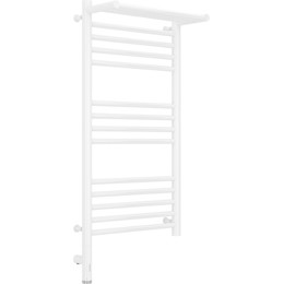Полотенцесушитель электрический Сунержа Богема с полкой 3.0 П14 800x400 мм (прямая перемычка) 12-5806-8040 L, белый фото 