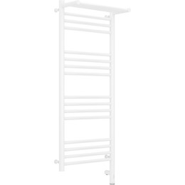 Полотенцесушитель электрический Сунержа Богема с полкой 3.0 П16 1000x400 мм (прямая перемычка) 12-5807-1040 R, белый фото 