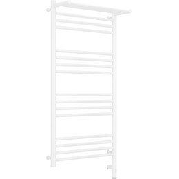 Полотенцесушитель электрический Сунержа Богема с полкой 3.0 П16 1000x500 мм (прямая перемычка) 12-5807-1050 R, белый фото 