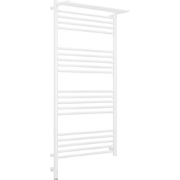 Полотенцесушитель электрический Сунержа Богема с полкой 3.0 П20 1200x600 мм (прямая перемычка) 12-5806-1260 L, белый фото 