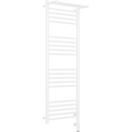 Полотенцесушитель электрический Сунержа Богема с полкой 3.0 П20 1200x400 мм (прямая перемычка) 12-5807-1240 R, белый фото 