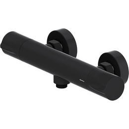 Смеситель для душа с термостатом Damixa Scandinavian Pure 366000300, черный, Цвет производителя: чёрный фото 
