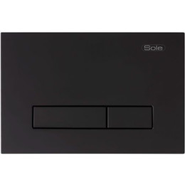 Кнопка смыва Sole S0323 Black фото 