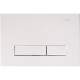 Кнопка смыва Sole S0120 White фото 