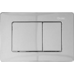 Кнопка смыва Sole S0423 Chrome metal фото 