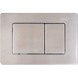 Кнопка смыва Sole S0423 Brushed metal фото 
