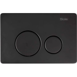 Кнопка смыва Sole S0523 Black metal фото 