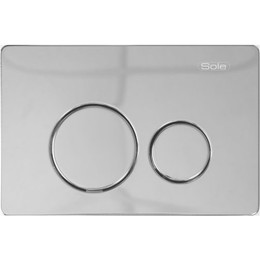 Кнопка смыва Sole S0523 Chrome metal фото 