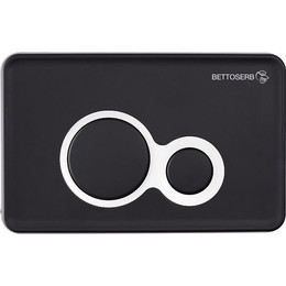 Кнопка смыва Pestan Bettoserb 40006461, чёрный матовый фото 