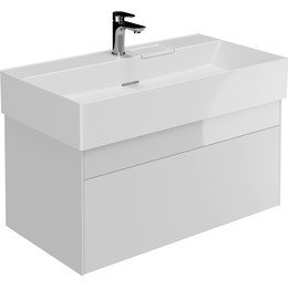 Тумба подвесная с раковиной Kerama Marazzi Logica 90 см LO.90.2\WHT, белый фото 