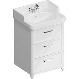 Тумба напольная с раковиной Kerama Marazzi Pompei Neo 60 см PO.N.60.3\WHT, белый глянцевый фото 