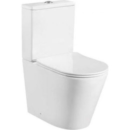 Унитаз-компакт безободковый Sole Torr 2 с тонкой крышкой микролифт фото 