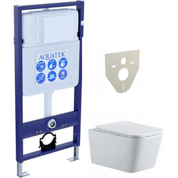 Инсталляция Aquatek Standart 50 INS-0000012 с подвесным унитазом Aquatek Либра AQ0530N-00 фото 