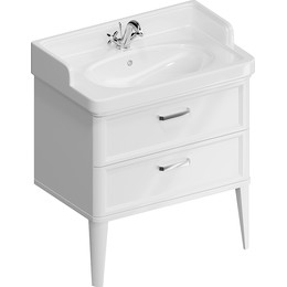 Тумба напольная с раковиной Kerama Marazzi Pompei Neo 80 см PO.N.80.2\WHT, белый глянцевый фото 