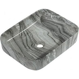 Раковина-чаша Mirsant SHELL-0619 50 см, Grey Stone фото 