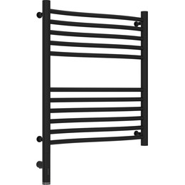 Полотенцесушитель электрический Сунержа Флюид 3.0 П11 600x500 мм 31-5820-6050 L, чёрный матовый фото 