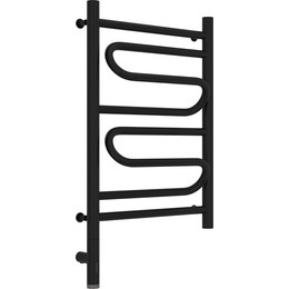 Полотенцесушитель электрический Сунержа Элегия 3.0 П8 600x400 мм 31-5818-6040 L, чёрный матовый фото 