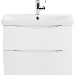 Тумба подвесная с раковиной BelBagno MARINO-CER-600-2C-SO-BO-P 60 см, Bianco Opaco фото 