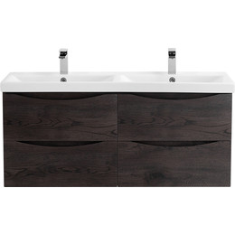 Тумба подвесная с раковиной BelBagno MARINO-CER-1200-4C-SO-2-RNG-P 120 см, Rovere Nature Grigio фото 